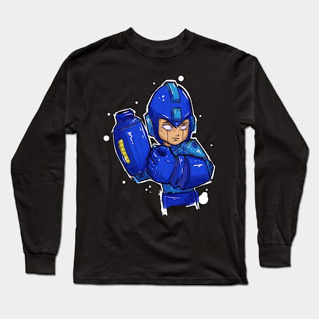 Super fighting robot 20XX Long Sleeve T-Shirt by Beanzomatic